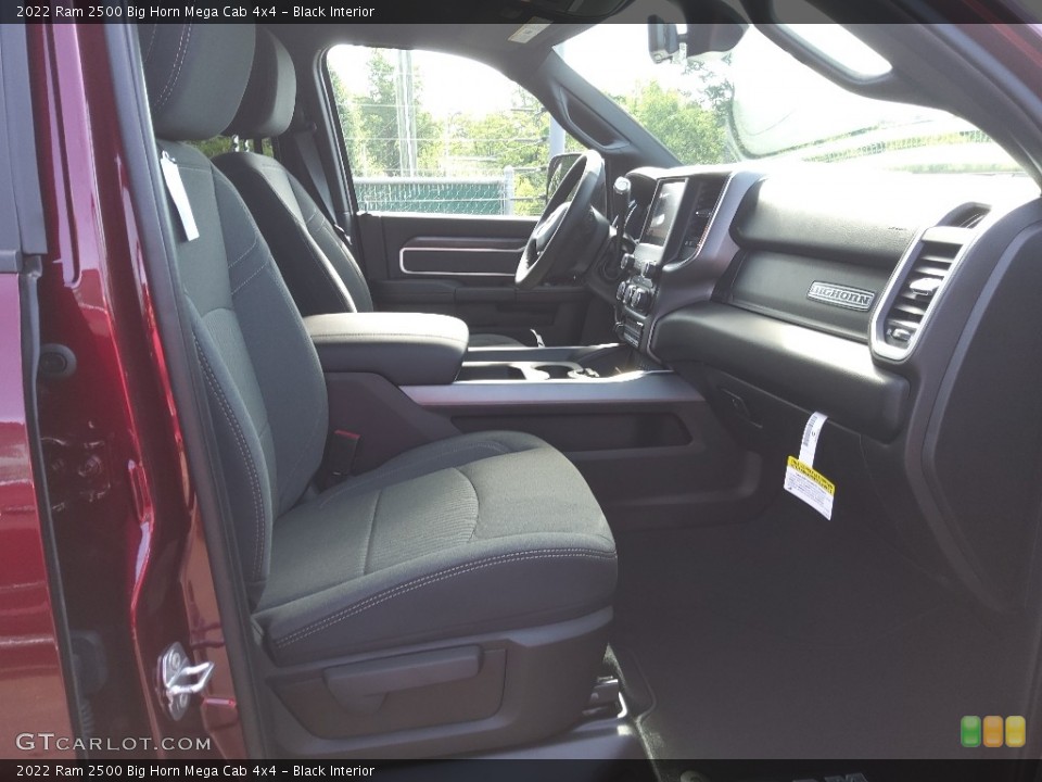 Black Interior Front Seat for the 2022 Ram 2500 Big Horn Mega Cab 4x4 #144390207