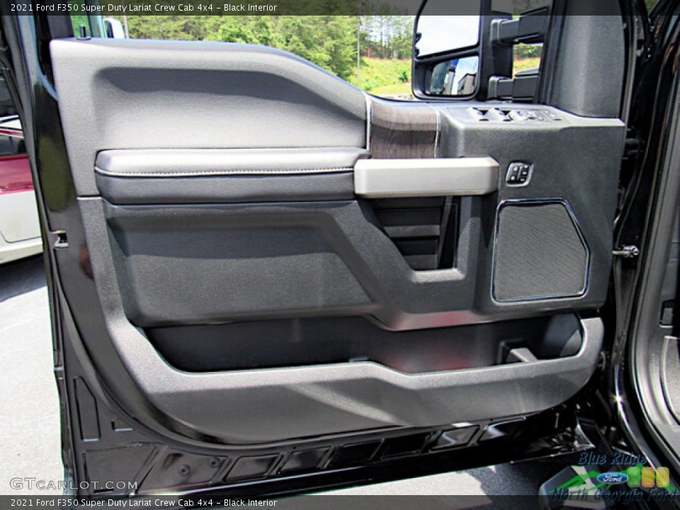 Black Interior Door Panel for the 2021 Ford F350 Super Duty Lariat Crew Cab 4x4 #144392810