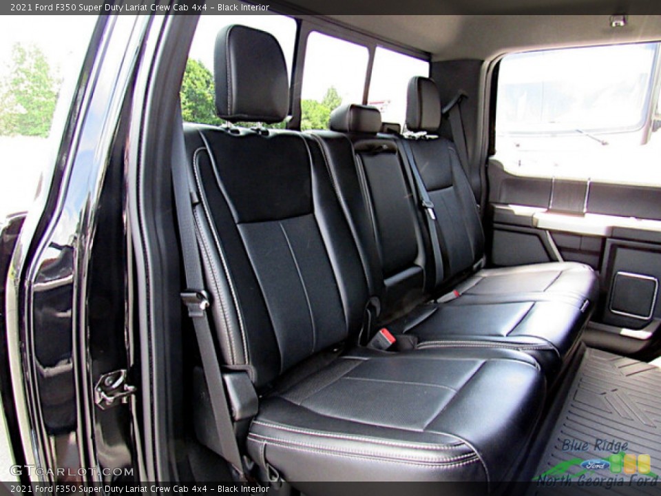 Black Interior Rear Seat for the 2021 Ford F350 Super Duty Lariat Crew Cab 4x4 #144392846