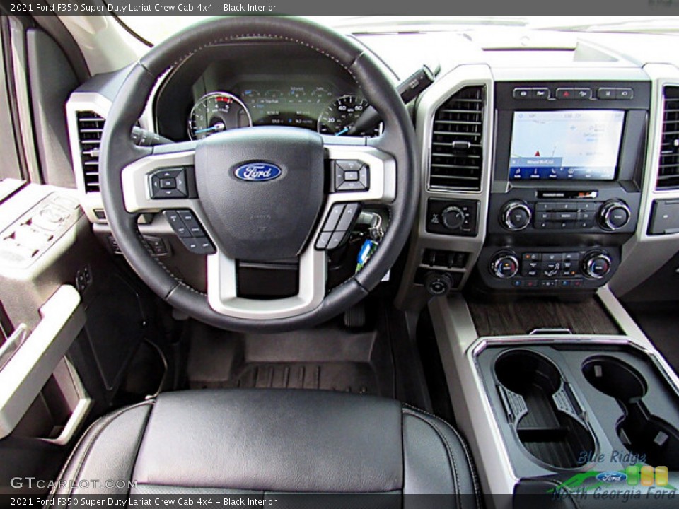 Black Interior Dashboard for the 2021 Ford F350 Super Duty Lariat Crew Cab 4x4 #144392858
