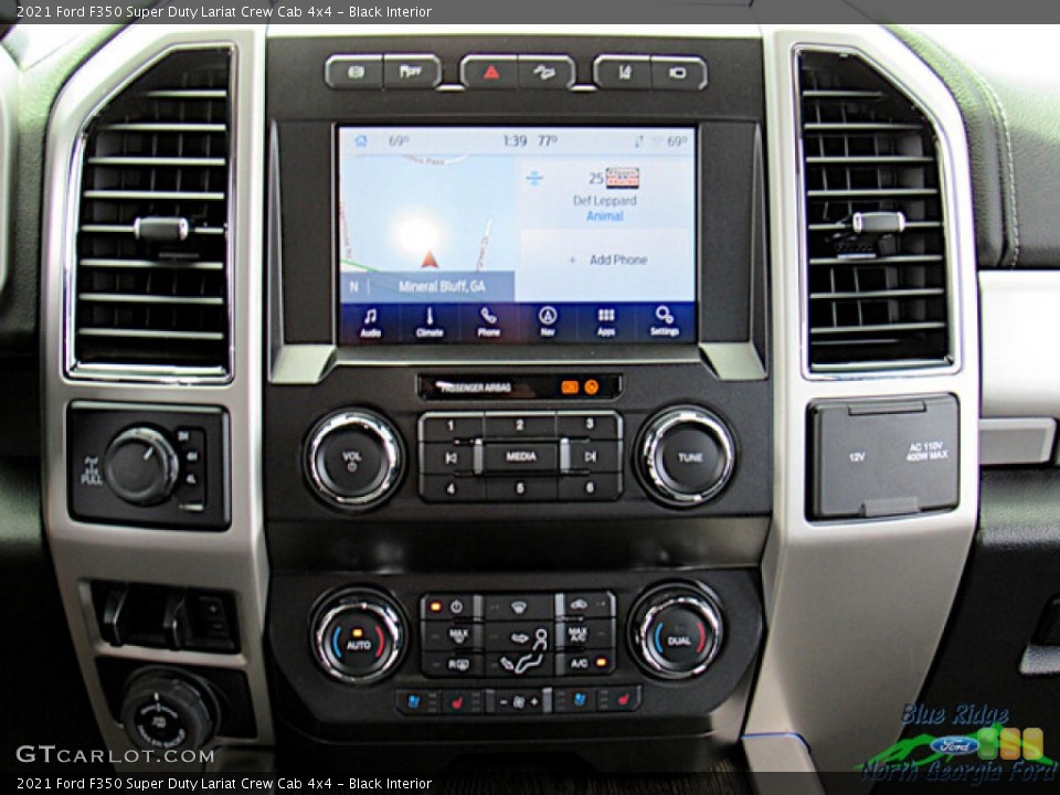Black Interior Controls for the 2021 Ford F350 Super Duty Lariat Crew Cab 4x4 #144392894