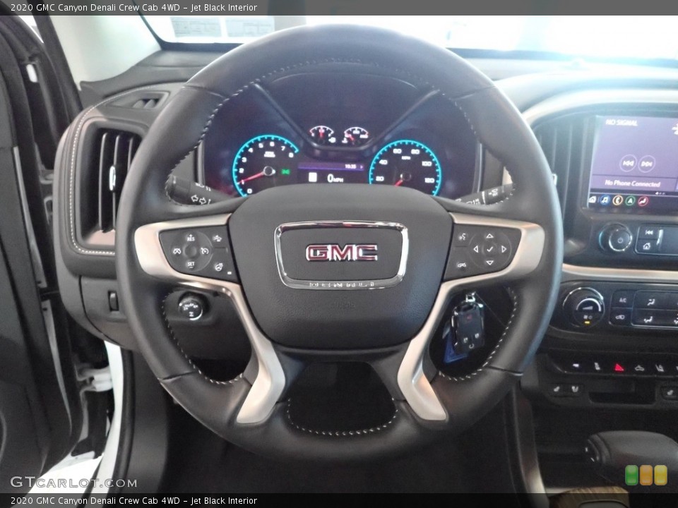 Jet Black Interior Steering Wheel for the 2020 GMC Canyon Denali Crew Cab 4WD #144396154