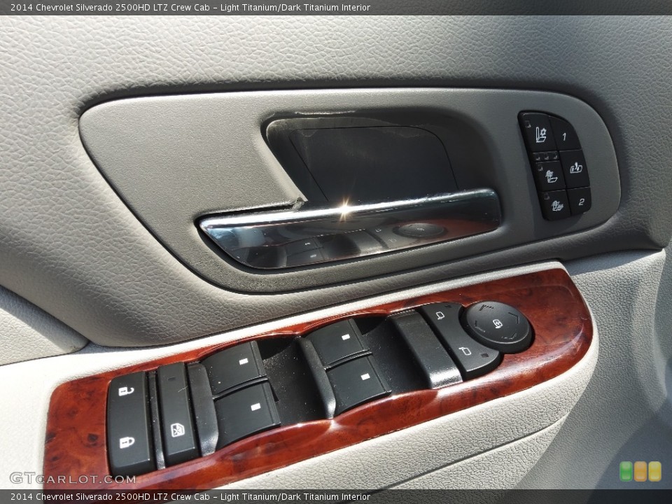 Light Titanium/Dark Titanium Interior Door Panel for the 2014 Chevrolet Silverado 2500HD LTZ Crew Cab #144397702
