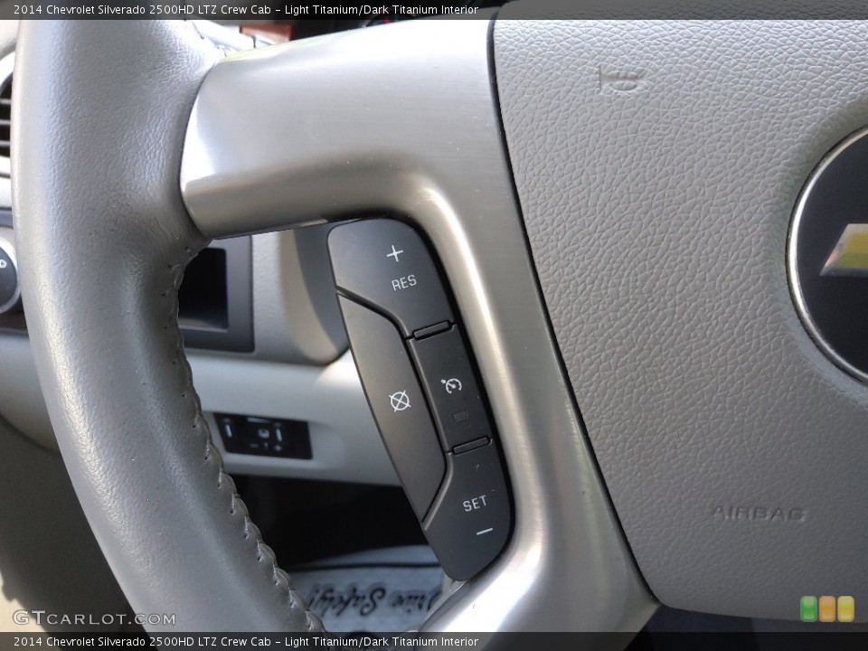 Light Titanium/Dark Titanium Interior Steering Wheel for the 2014 Chevrolet Silverado 2500HD LTZ Crew Cab #144397849