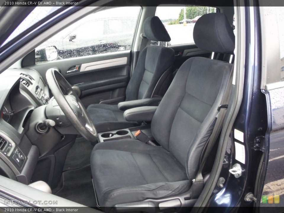 Black Interior Front Seat for the 2010 Honda CR-V EX AWD #144399279