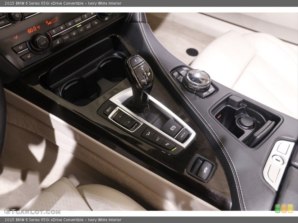 Ivory White Interior Transmission for the 2015 BMW 6 Series 650i xDrive Convertible #144399306