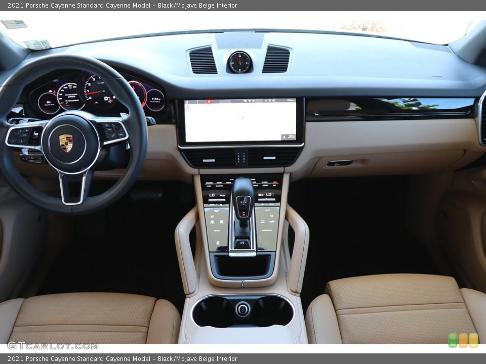 Black/Mojave Beige Interior Photo for the 2021 Porsche Cayenne  #144399399