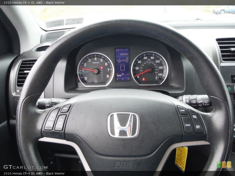 Black Interior Steering Wheel for the 2010 Honda CR-V EX AWD #144399414