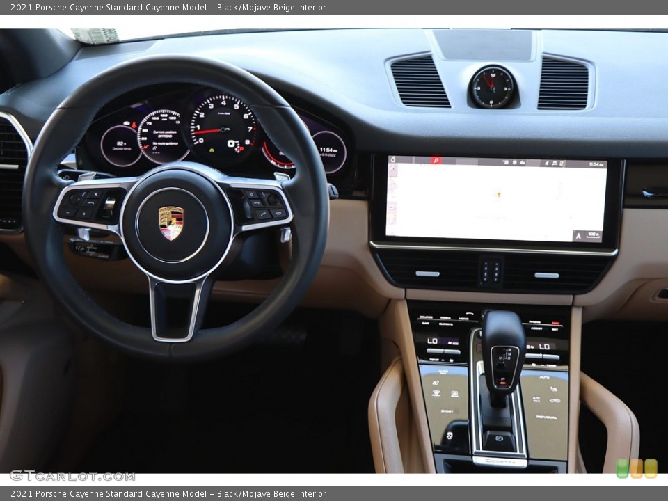 Black/Mojave Beige Interior Dashboard for the 2021 Porsche Cayenne  #144399420
