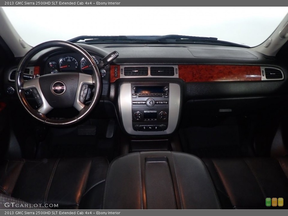 Ebony Interior Dashboard for the 2013 GMC Sierra 2500HD SLT Extended Cab 4x4 #144399471