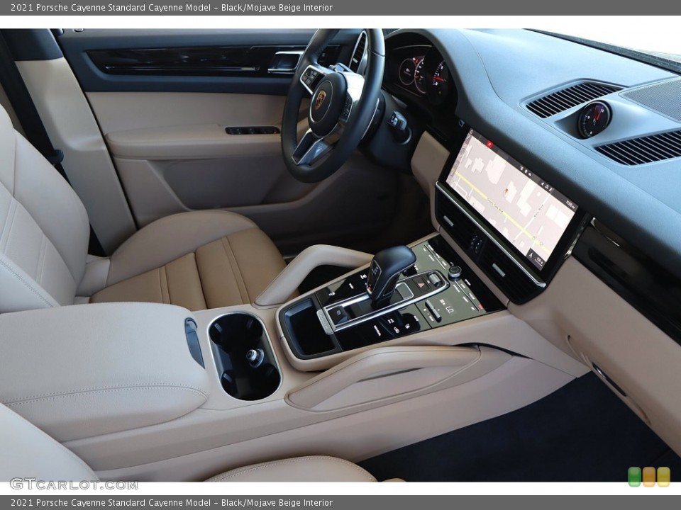 Black/Mojave Beige Interior Controls for the 2021 Porsche Cayenne  #144399477