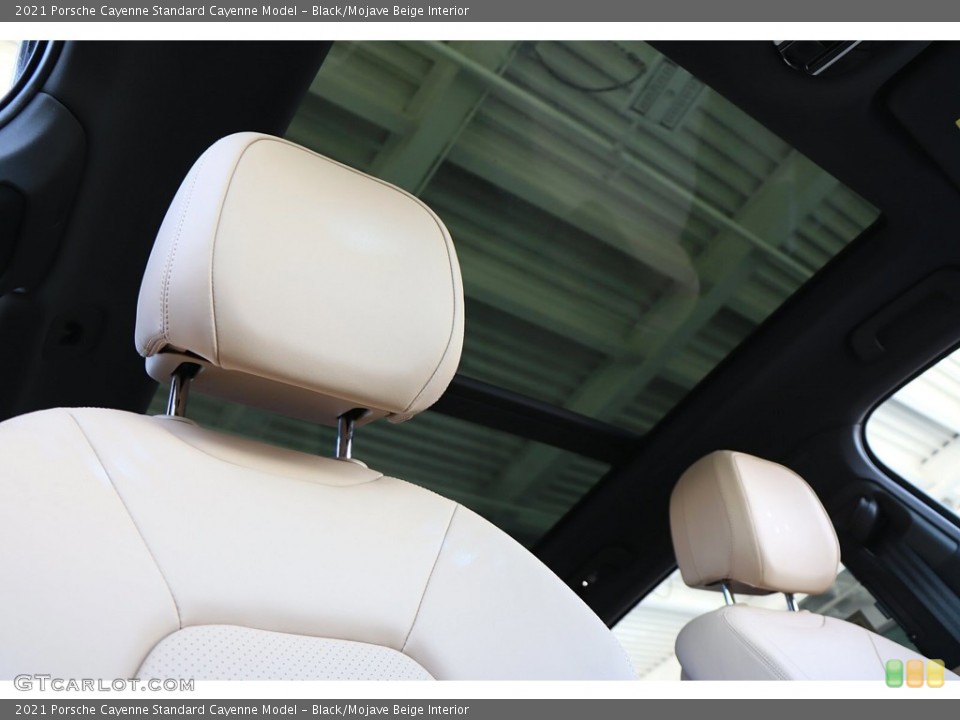 Black/Mojave Beige Interior Sunroof for the 2021 Porsche Cayenne  #144399501