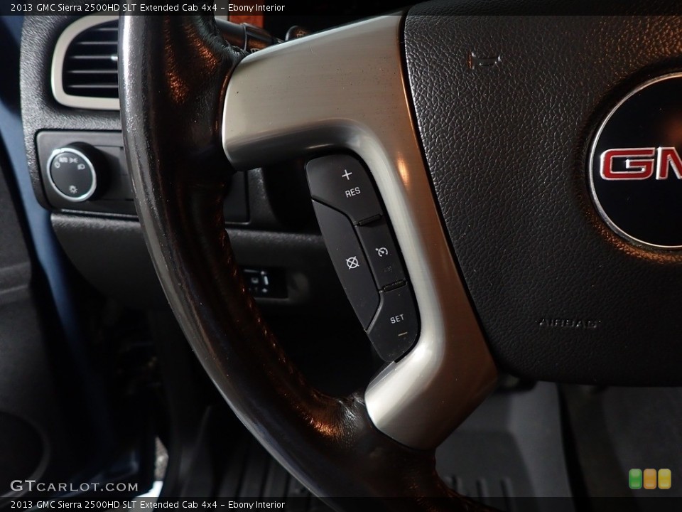 Ebony Interior Steering Wheel for the 2013 GMC Sierra 2500HD SLT Extended Cab 4x4 #144399585