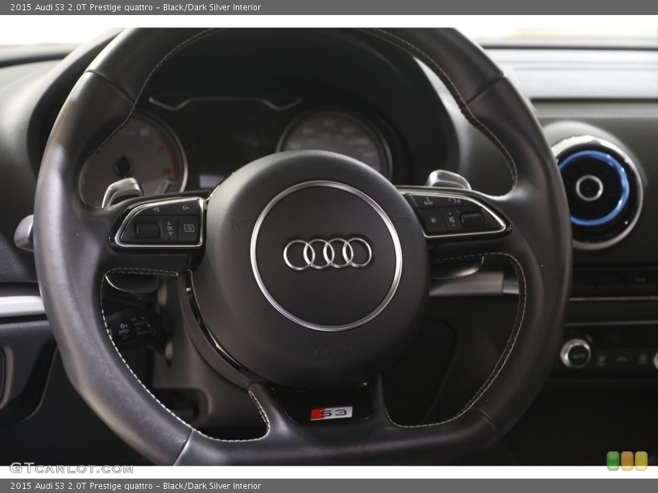 Black/Dark Silver Interior Steering Wheel for the 2015 Audi S3 2.0T Prestige quattro #144399639
