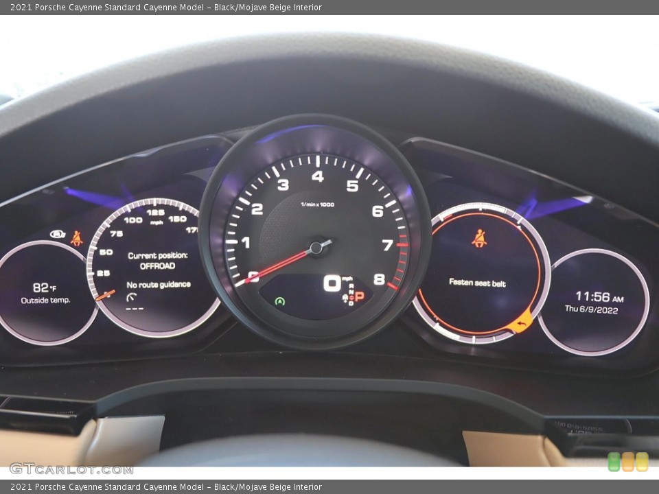 Black/Mojave Beige Interior Gauges for the 2021 Porsche Cayenne  #144399681