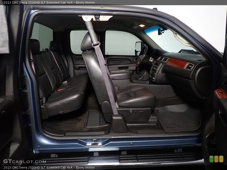 Ebony Interior Photo for the 2013 GMC Sierra 2500HD SLT Extended Cab 4x4 #144399774