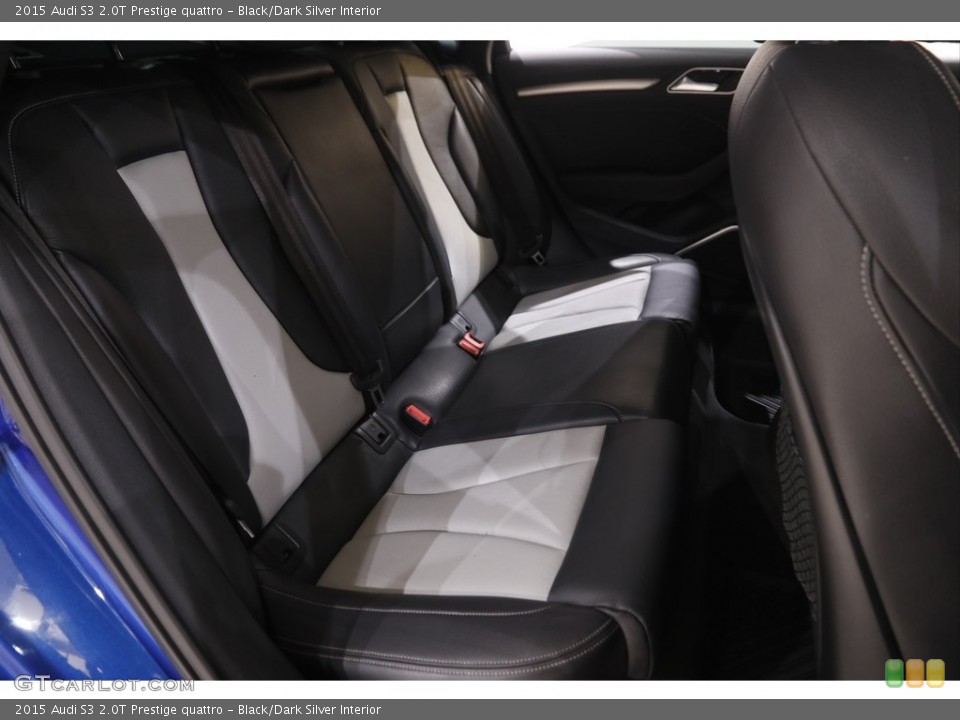Black/Dark Silver Interior Rear Seat for the 2015 Audi S3 2.0T Prestige quattro #144399852