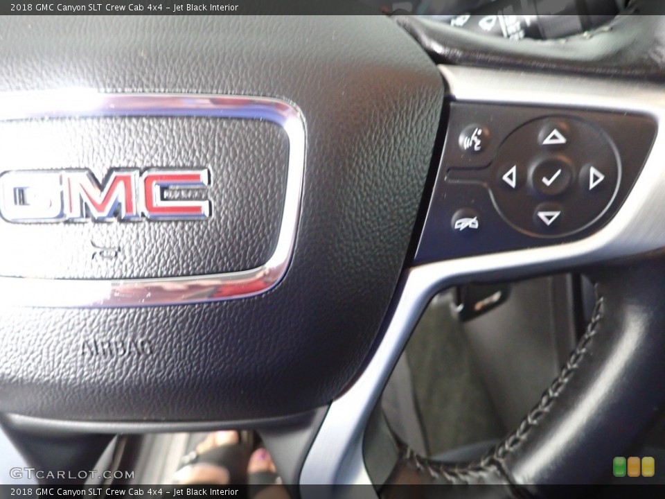 Jet Black Interior Steering Wheel for the 2018 GMC Canyon SLT Crew Cab 4x4 #144400488