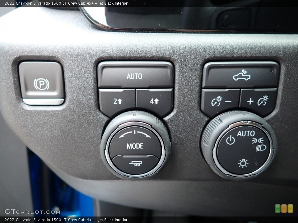 Jet Black Interior Controls for the 2022 Chevrolet Silverado 1500 LT Crew Cab 4x4 #144401436