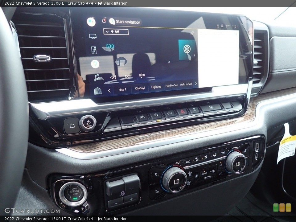 Jet Black Interior Controls for the 2022 Chevrolet Silverado 1500 LT Crew Cab 4x4 #144401508