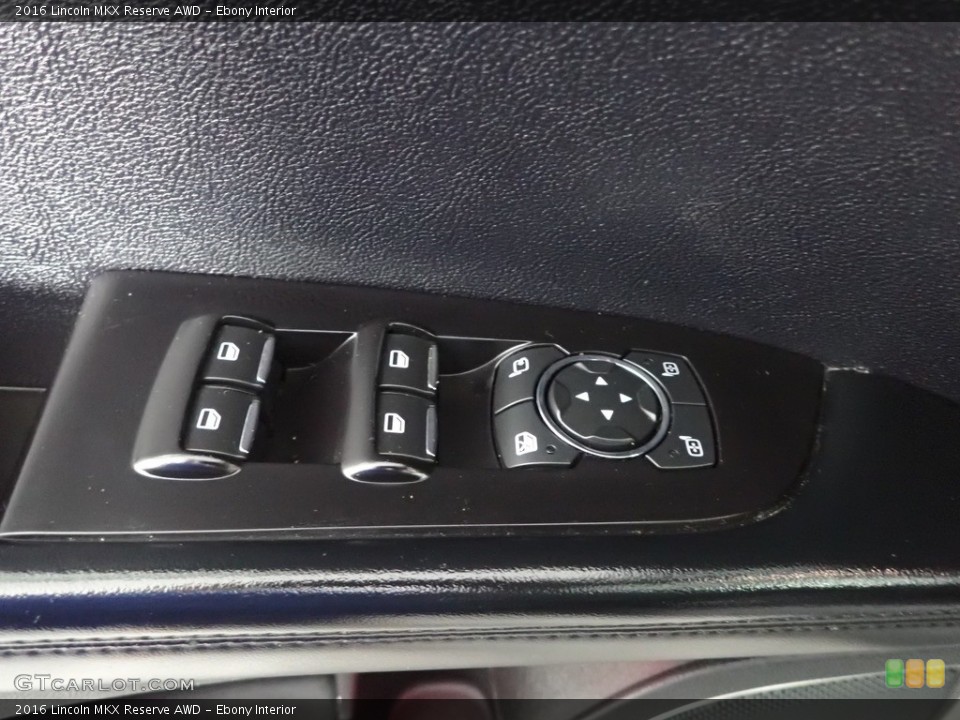 Ebony Interior Controls for the 2016 Lincoln MKX Reserve AWD #144401826