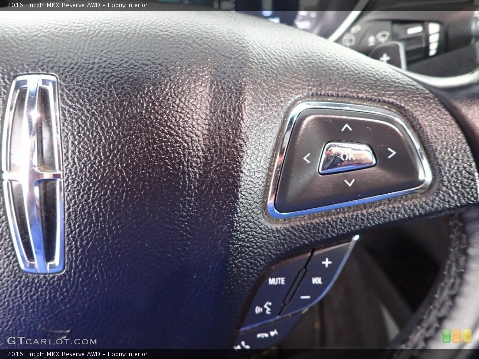 Ebony Interior Steering Wheel for the 2016 Lincoln MKX Reserve AWD #144401943