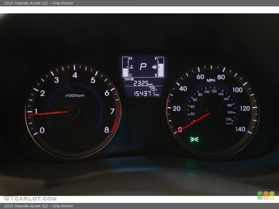 Gray Interior Gauges for the 2015 Hyundai Accent GLS #144403965