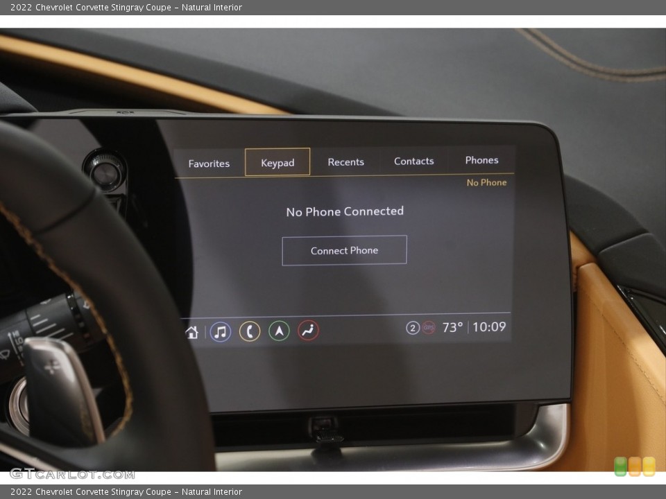 Natural Interior Controls for the 2022 Chevrolet Corvette Stingray Coupe #144404025