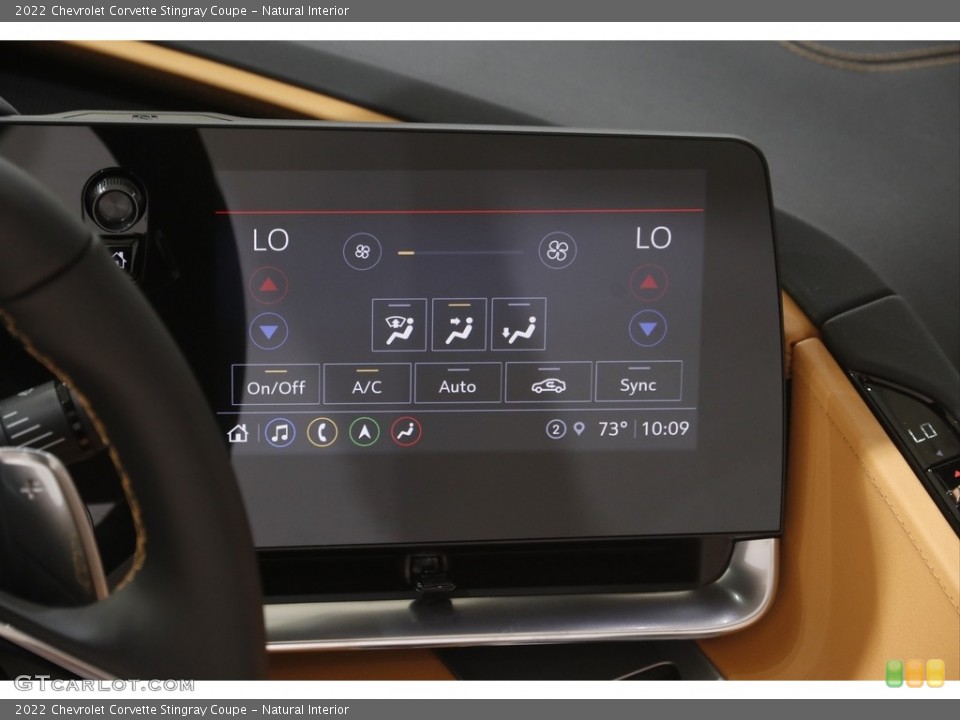 Natural Interior Controls for the 2022 Chevrolet Corvette Stingray Coupe #144404049