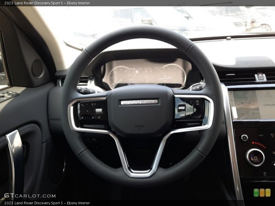Ebony Interior Steering Wheel for the 2023 Land Rover Discovery Sport S #144404892