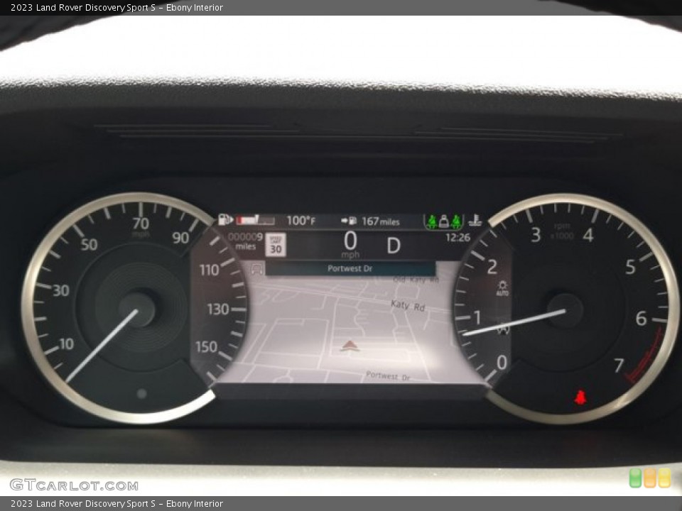 Ebony Interior Gauges for the 2023 Land Rover Discovery Sport S #144405072