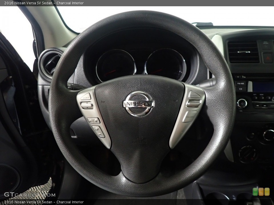 Charcoal Interior Steering Wheel for the 2016 Nissan Versa SV Sedan #144408969