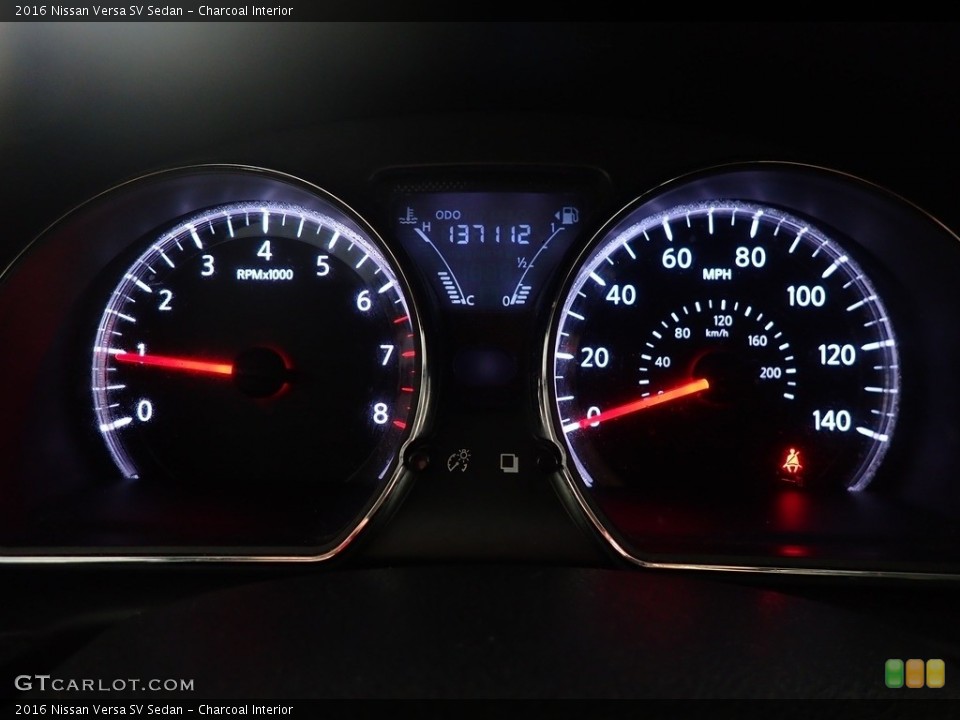 Charcoal Interior Gauges for the 2016 Nissan Versa SV Sedan #144408978