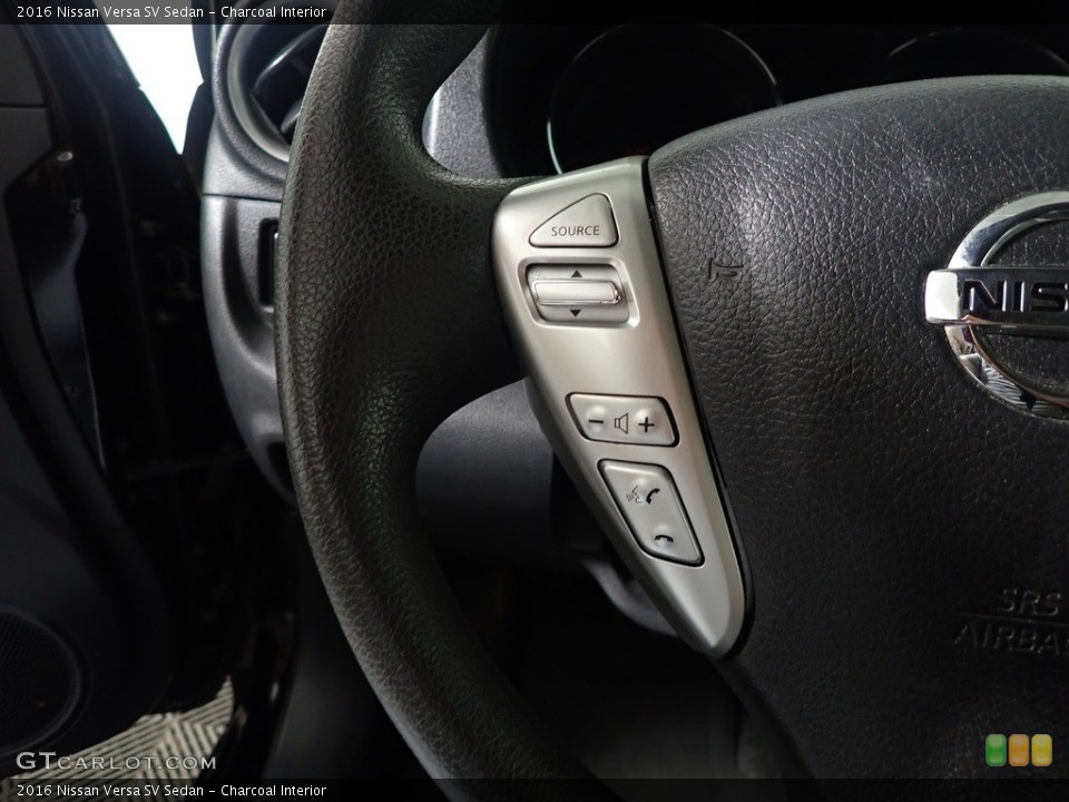 Charcoal Interior Steering Wheel for the 2016 Nissan Versa SV Sedan #144408989