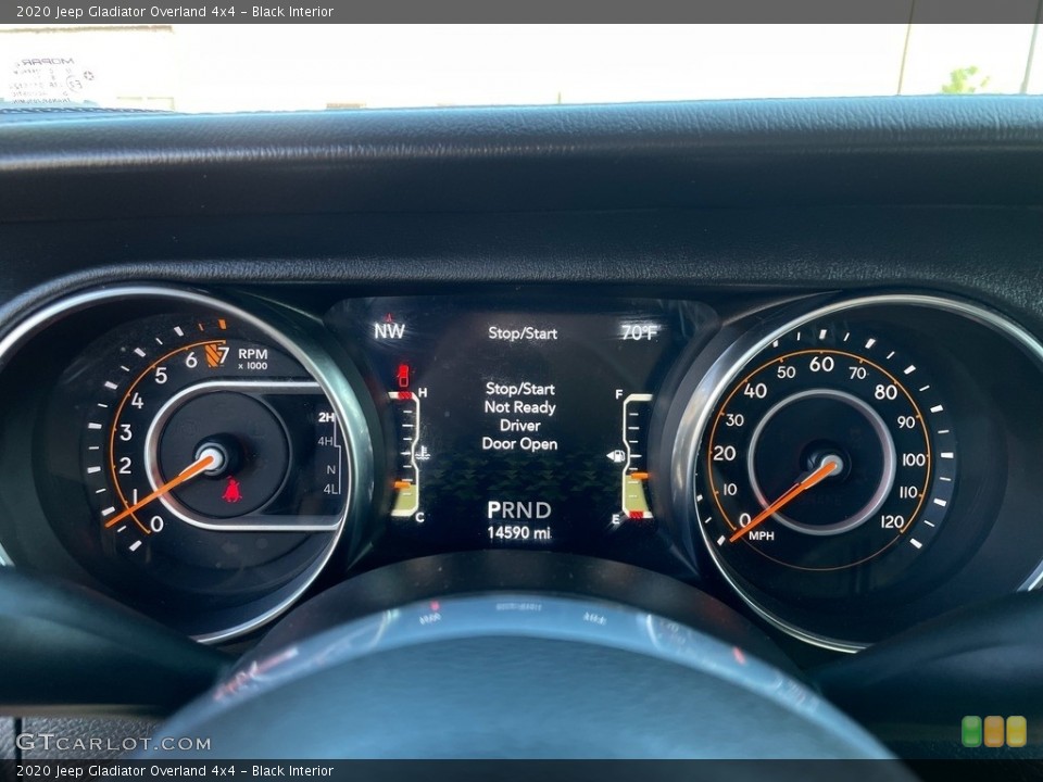 Black Interior Gauges for the 2020 Jeep Gladiator Overland 4x4 #144411064