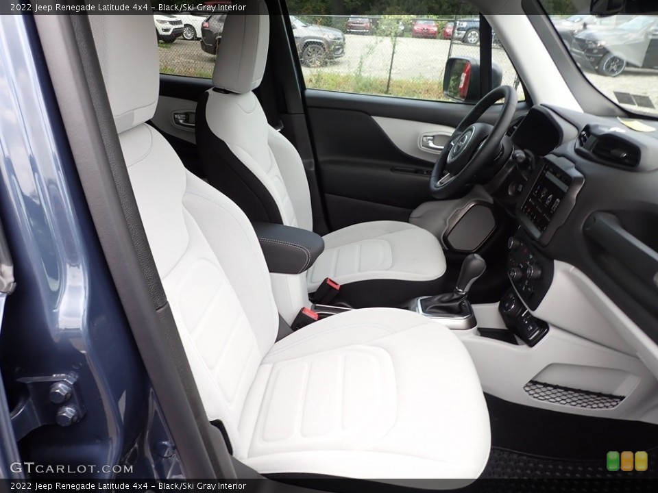 Black/Ski Gray Interior Front Seat for the 2022 Jeep Renegade Latitude 4x4 #144411340