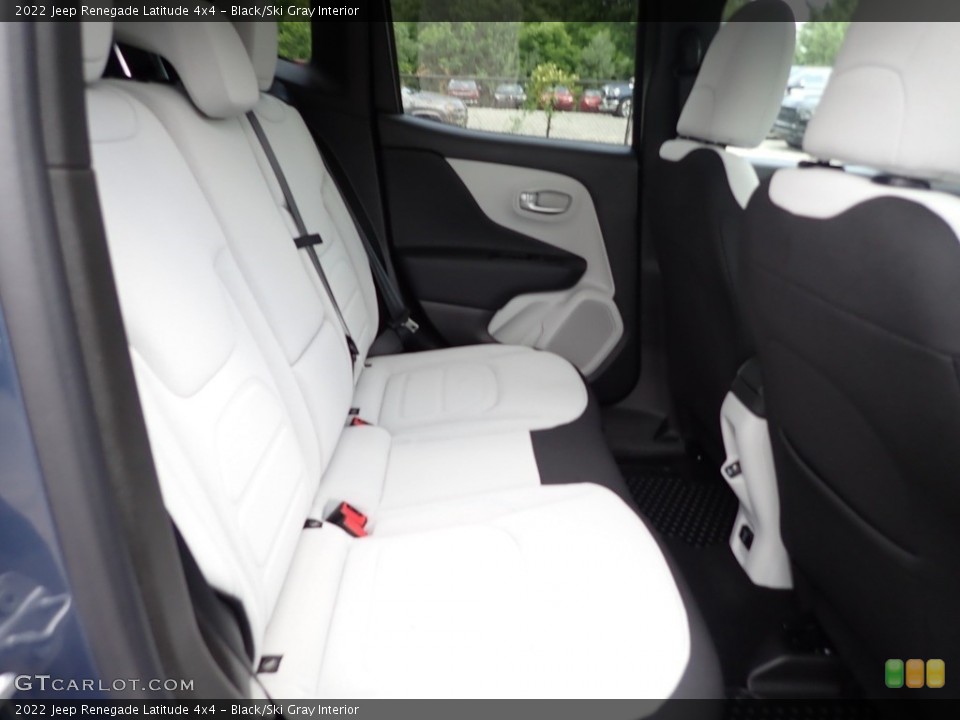 Black/Ski Gray Interior Rear Seat for the 2022 Jeep Renegade Latitude 4x4 #144411358