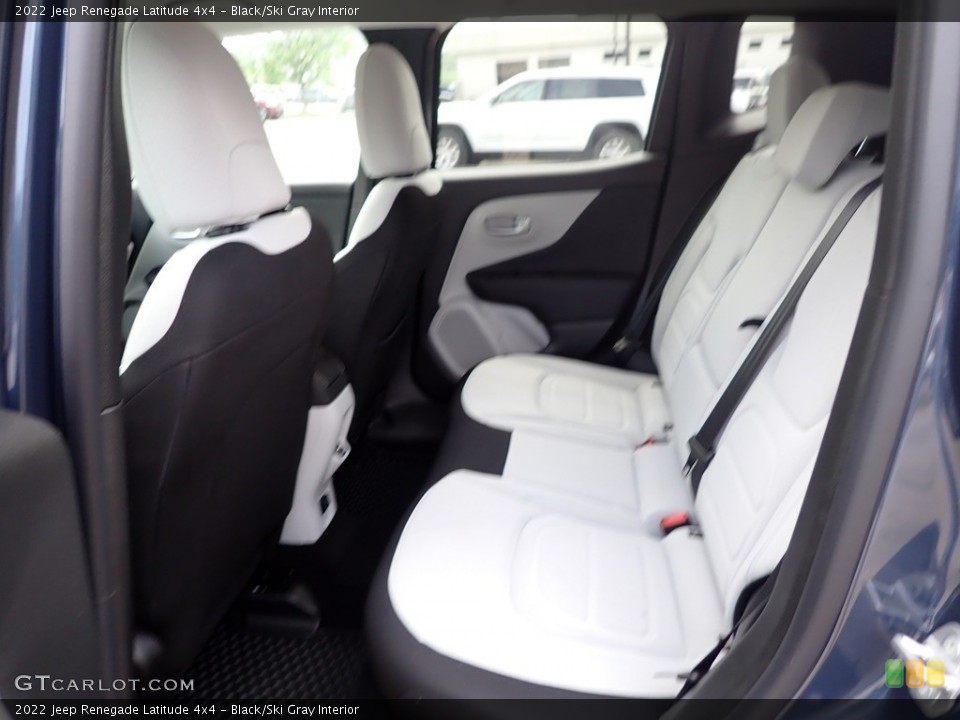 Black/Ski Gray Interior Rear Seat for the 2022 Jeep Renegade Latitude 4x4 #144411418