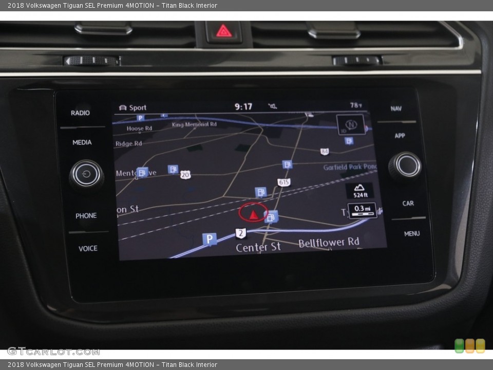 Titan Black Interior Navigation for the 2018 Volkswagen Tiguan SEL Premium 4MOTION #144411751