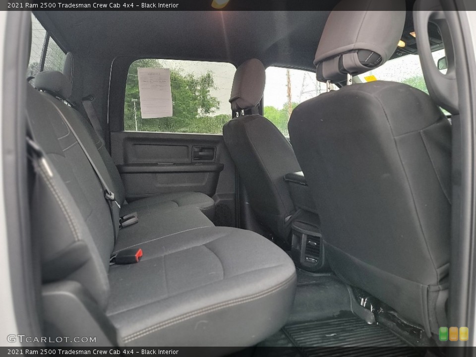 Black Interior Rear Seat for the 2021 Ram 2500 Tradesman Crew Cab 4x4 #144411763
