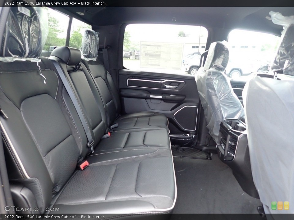 Black Interior Rear Seat for the 2022 Ram 1500 Laramie Crew Cab 4x4 #144411856