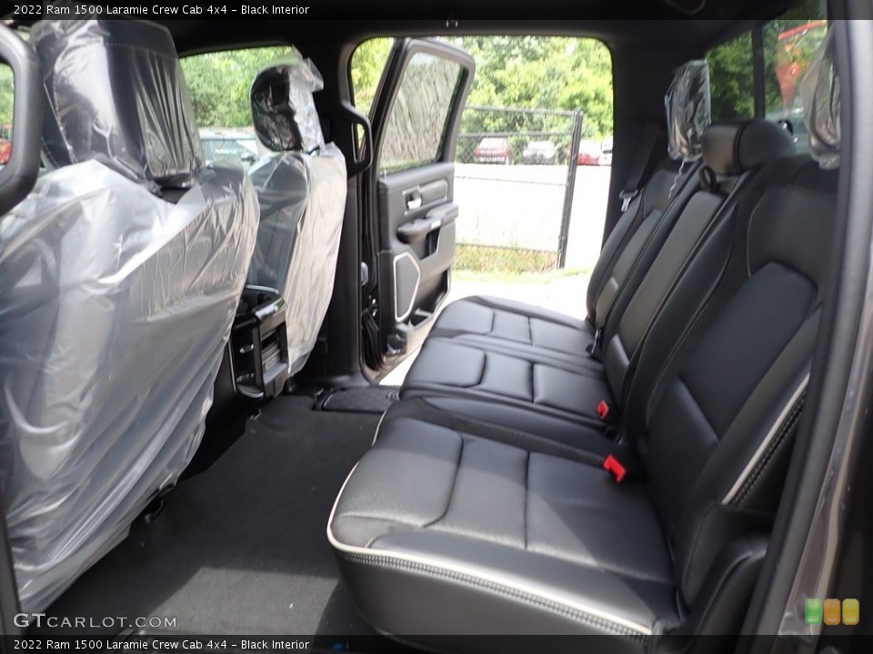 Black Interior Rear Seat for the 2022 Ram 1500 Laramie Crew Cab 4x4 #144411910