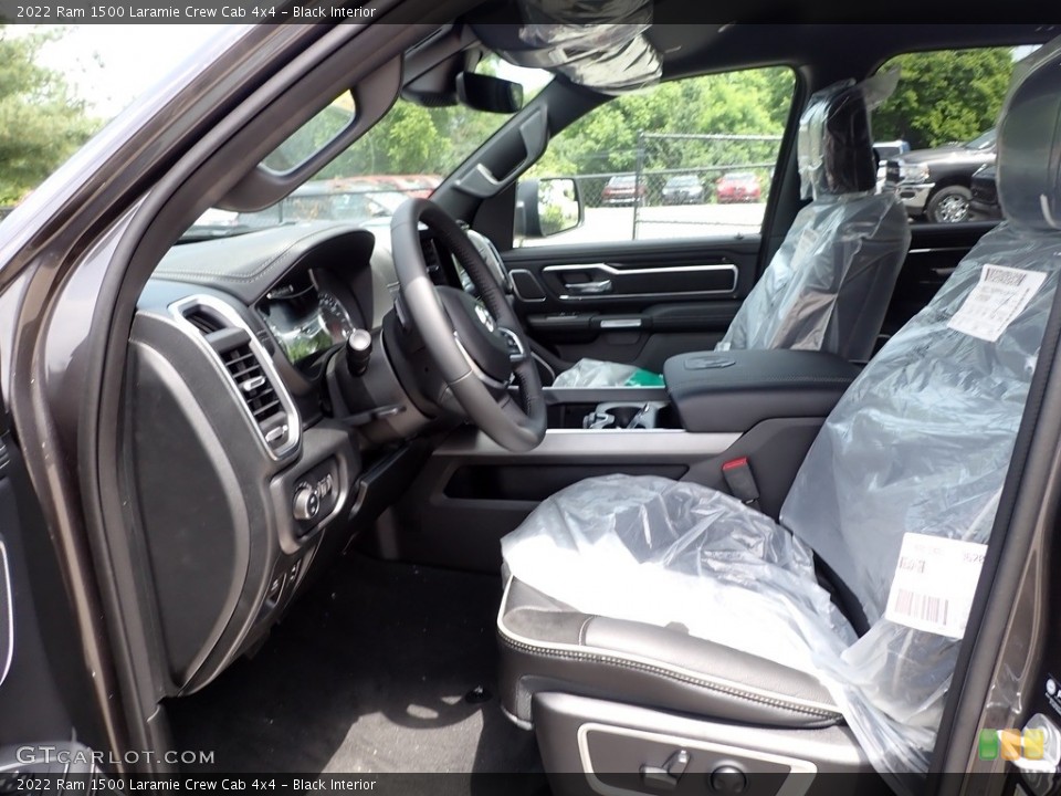 Black Interior Front Seat for the 2022 Ram 1500 Laramie Crew Cab 4x4 #144411958