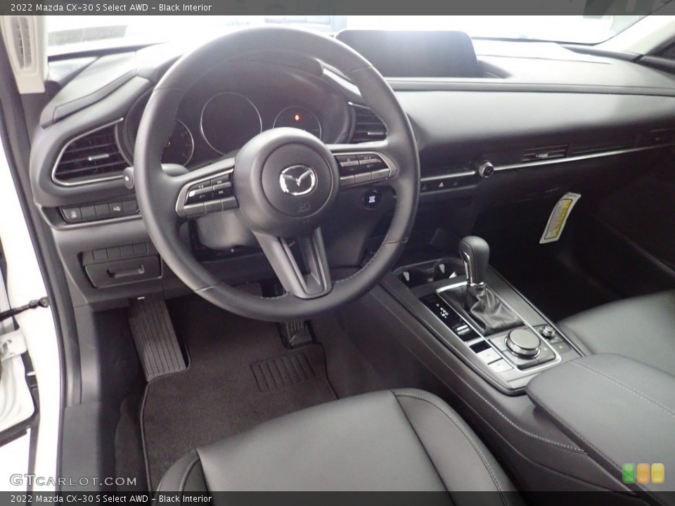 Black Interior Photo for the 2022 Mazda CX-30 S Select AWD #144412662