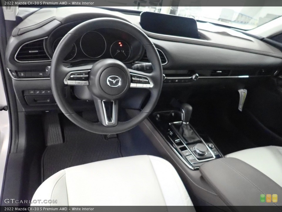 White Interior Photo for the 2022 Mazda CX-30 S Premium AWD #144413119