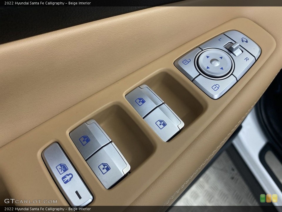 Beige Interior Controls for the 2022 Hyundai Santa Fe Calligraphy #144413350