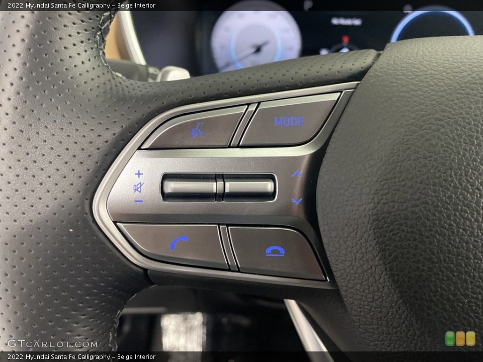 Beige Interior Steering Wheel for the 2022 Hyundai Santa Fe Calligraphy #144413485