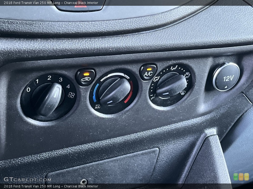 Charcoal Black Interior Controls for the 2018 Ford Transit Van 250 MR Long #144414130