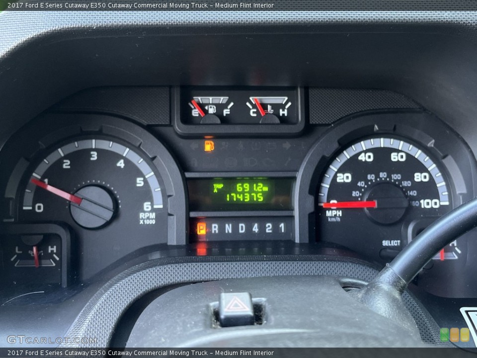 Medium Flint Interior Gauges for the 2017 Ford E Series Cutaway E350 Cutaway Commercial Moving Truck #144415231