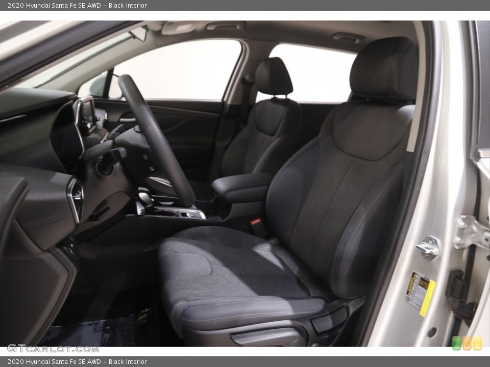 Black Interior Front Seat for the 2020 Hyundai Santa Fe SE AWD #144415375